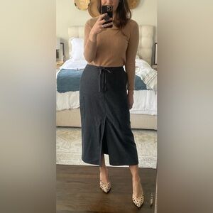 Eddie Bauer Vintage Midi Wool Cargo Skirt